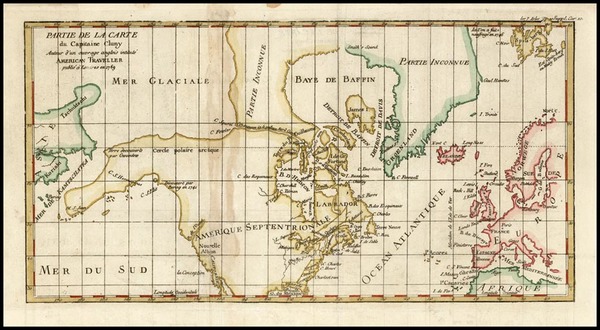 42-World, Atlantic Ocean, North America, Pacific and Canada Map By Denis Diderot / Didier Robert d