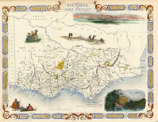 21-Australia & Oceania and Australia Map By John Tallis