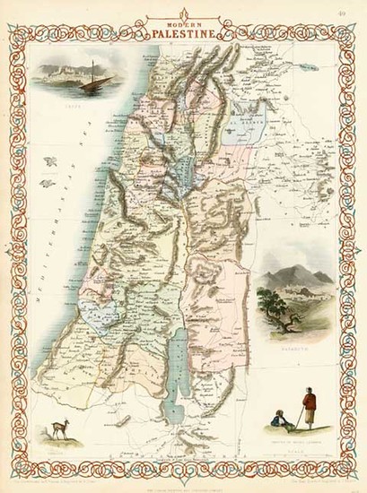 71-Asia and Holy Land Map By John Tallis