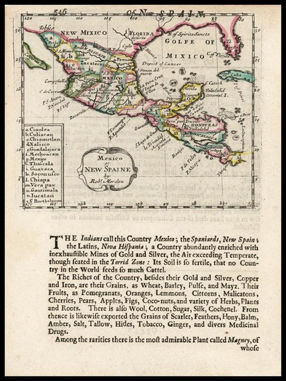 6-South, Texas, Mexico and Central America Map By Robert Morden