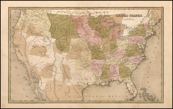 50-United States Map By Thomas Gamaliel Bradford