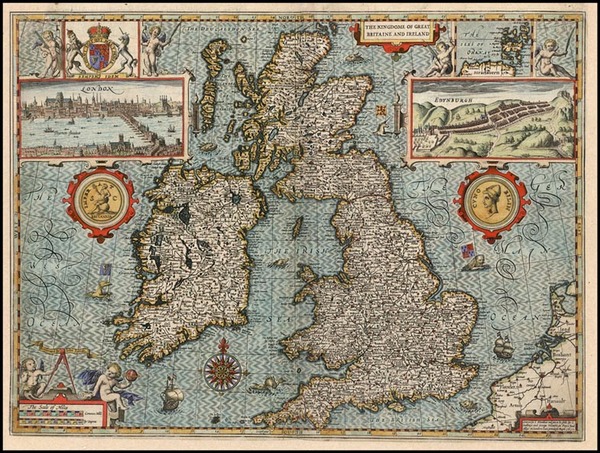 0-Europe and British Isles Map By John Speed