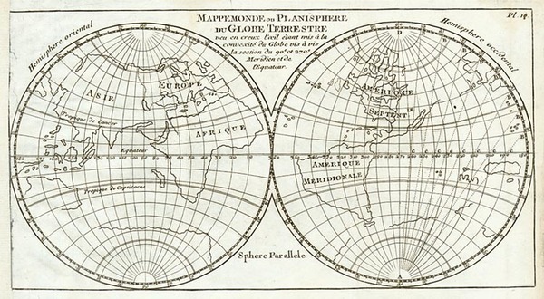 87-World and World Map By Sanson fils