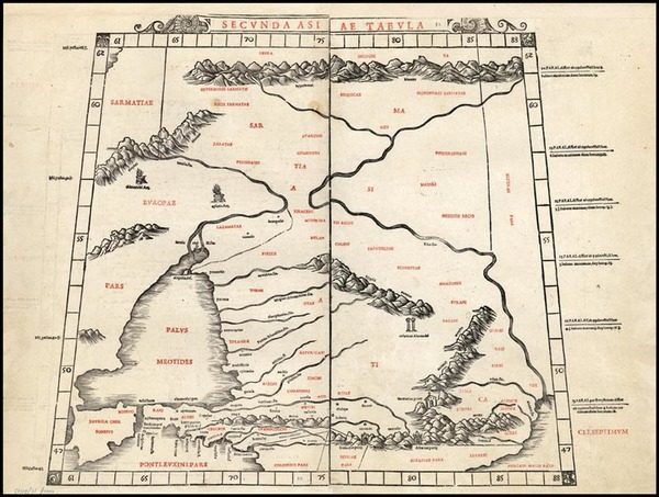 45-Russia, Central Asia & Caucasus and Russia in Asia Map By Bernardus Sylvanus