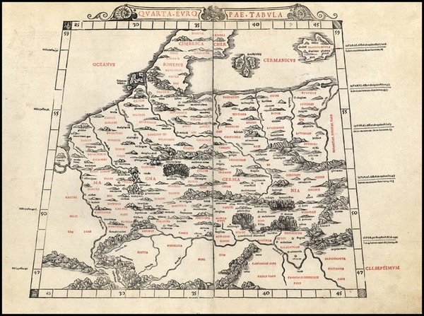 3-Netherlands, Baltic Countries, Scandinavia and Germany Map By Bernardus Sylvanus