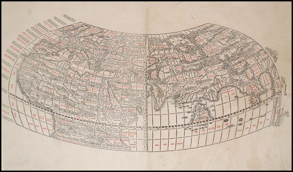 38-World and World Map By Bernardus Sylvanus