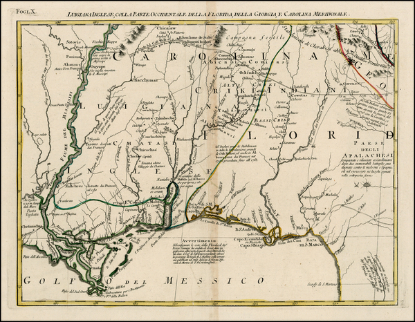 68-South and Southeast Map By Antonio Zatta