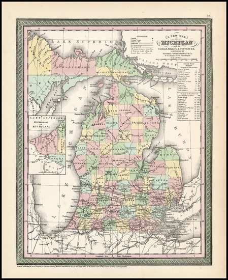 34-Midwest Map By Thomas, Cowperthwait & Co.