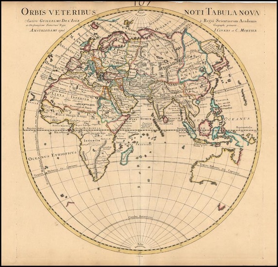 56-World, World, Eastern Hemisphere, Australia & Oceania and Australia Map By Johannes Covens 