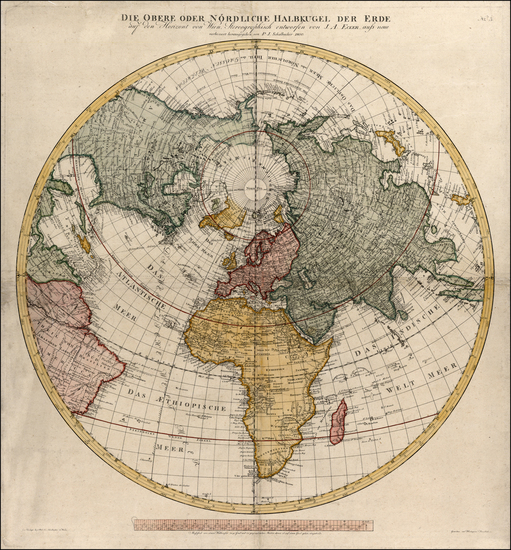 39-World, Northern Hemisphere, Polar Maps and Pacific Map By Tranquillo Mollo
