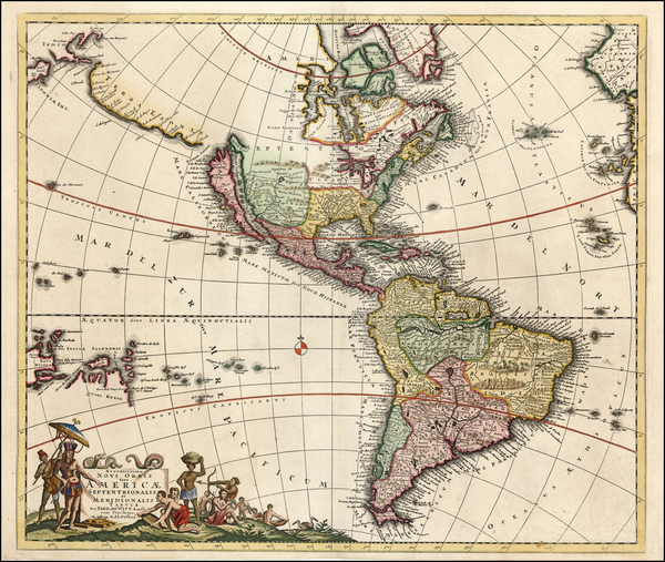 85-South America, Australia & Oceania, Australia, Oceania and America Map By Reiner & Josh