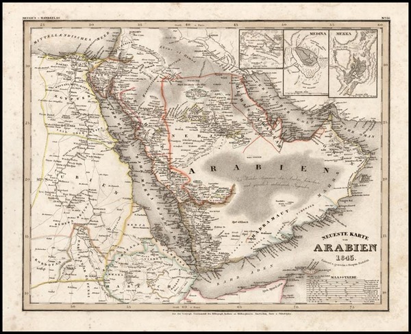 24-Asia and Middle East Map By Joseph Meyer