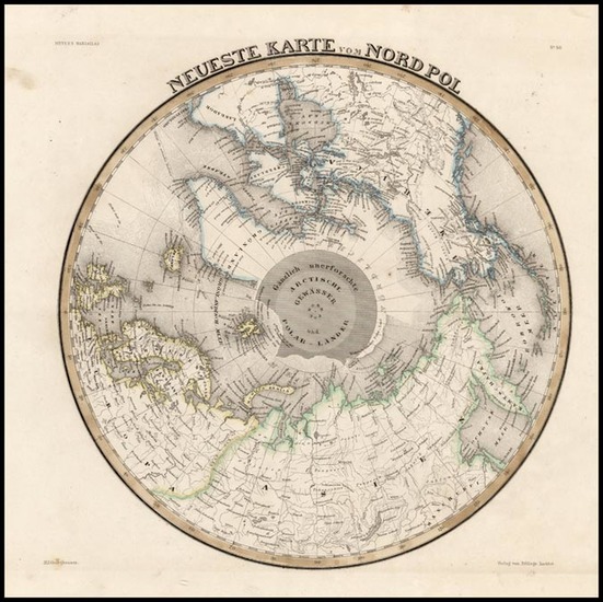 89-World, Northern Hemisphere and Polar Maps Map By Joseph Meyer