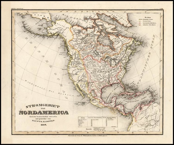 74-North America Map By Joseph Meyer