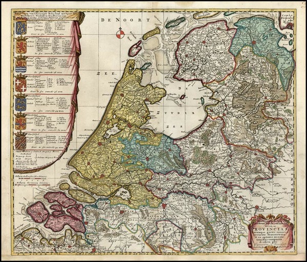 20-Europe and Netherlands Map By Reiner & Joshua Ottens / Caspar Specht