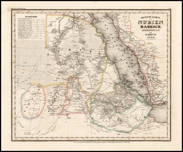 71-Asia, Middle East, Africa, North Africa and East Africa Map By Joseph Meyer