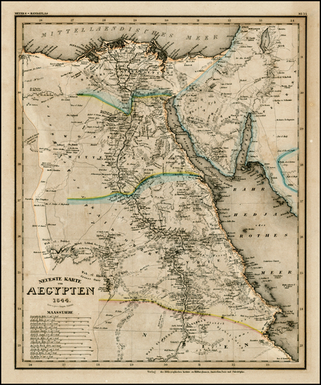 67-Asia, Middle East, Africa and North Africa Map By Joseph Meyer