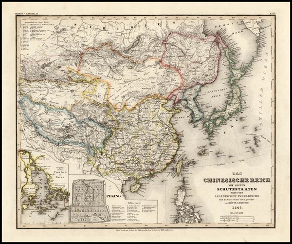 10-Asia, China and Japan Map By Joseph Meyer