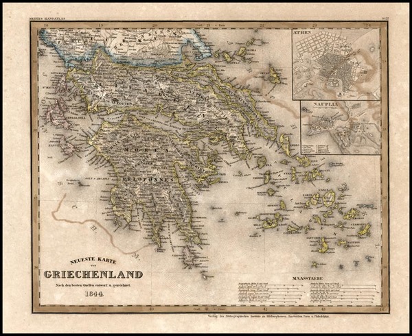 20-Europe, Balearic Islands and Greece Map By Joseph Meyer