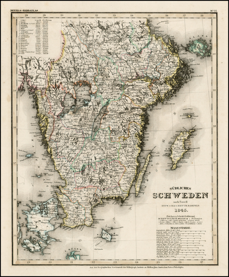 89-Europe and Scandinavia Map By Joseph Meyer