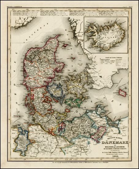 48-Europe, Scandinavia and Balearic Islands Map By Joseph Meyer