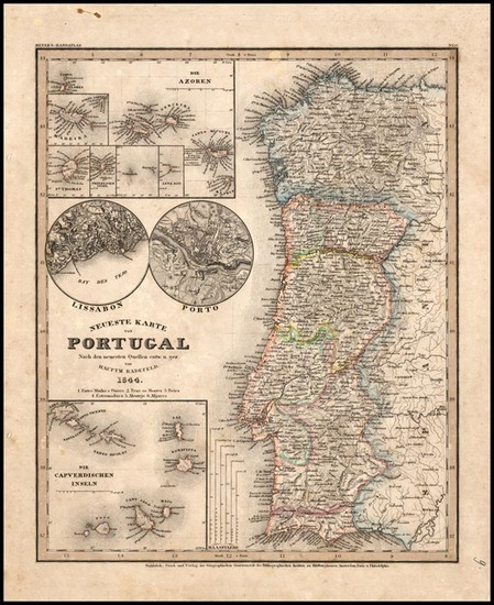 67-Europe and Portugal Map By Joseph Meyer