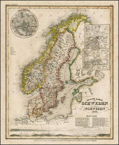 58-Europe and Scandinavia Map By Joseph Meyer