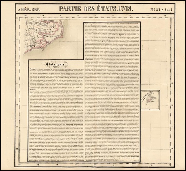 74-Southeast and Caribbean Map By Philippe Marie Vandermaelen