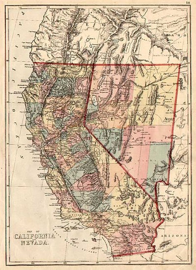 75-California Map By C.H. Jones