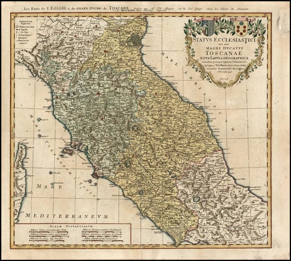 79-Europe and Italy Map By Homann Heirs