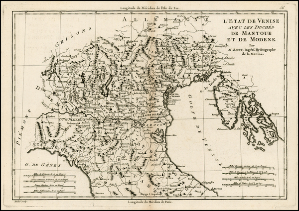 73-Europe and Italy Map By Rigobert Bonne