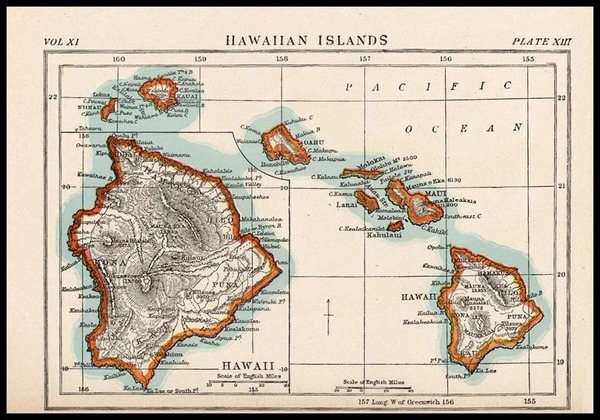 75-Hawaii, Australia & Oceania and Hawaii Map By 