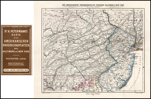 6-Mid-Atlantic Map By Augustus Herman Petermann