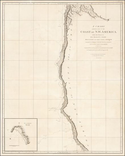 85-California Map By George Vancouver