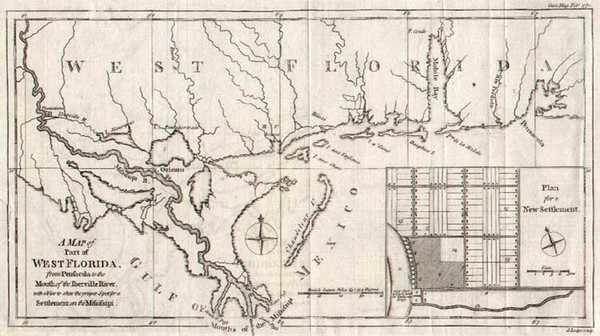 73-South Map By Gentleman's Magazine