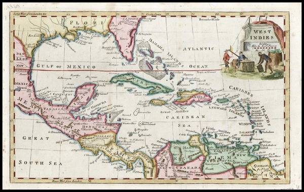 84-South, Southeast, Caribbean and Central America Map By Thomas Kitchin