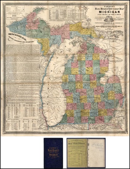 27-Midwest Map By Silas Farmer & Co.