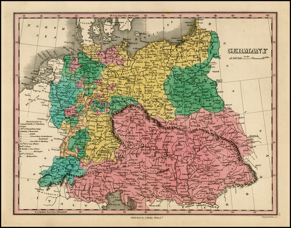 8-Austria, Poland, Hungary and Germany Map By Anthony Finley