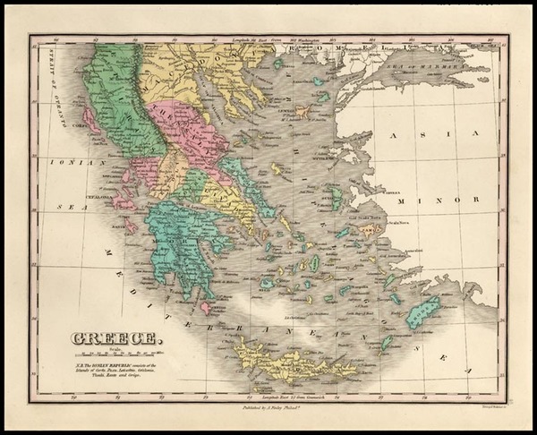 98-Europe, Balearic Islands and Greece Map By Anthony Finley