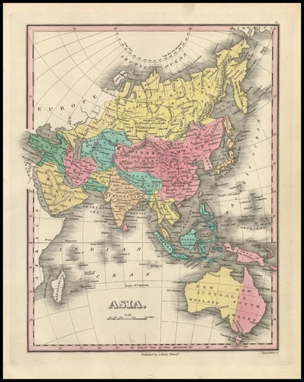 84-Asia, Asia, Australia & Oceania and Australia Map By Anthony Finley