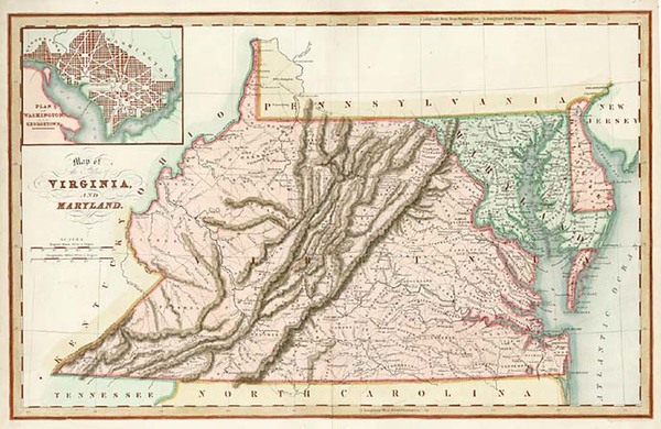 22-Mid-Atlantic Map By Hinton, Simpkin & Marshall