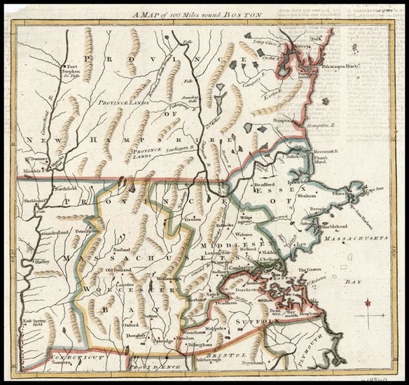 74-New England Map By Gentleman's Magazine