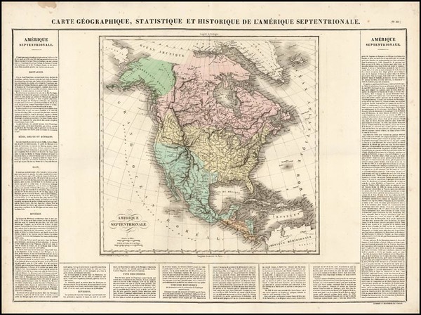 16-United States, North America and Canada Map By Jean Alexandre Buchon