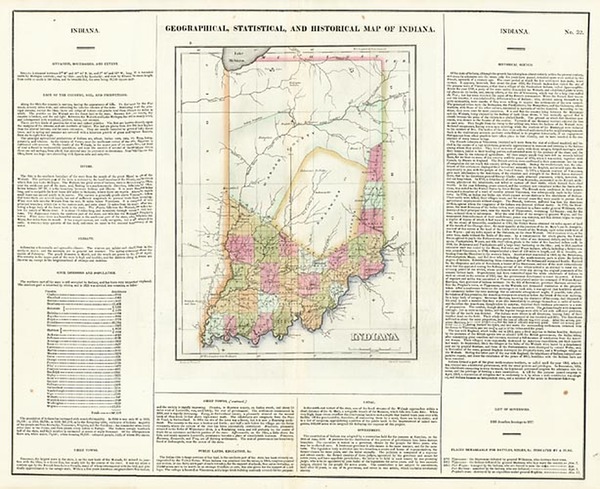 33-Midwest Map By Henry Charles Carey  &  Isaac Lea