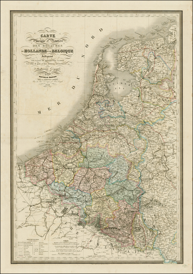 46-Netherlands Map By J. Andriveau-Goujon