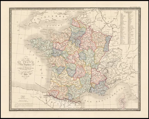 6-Europe and France Map By J. Andriveau-Goujon