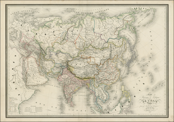 69-Asia and Asia Map By J. Andriveau-Goujon