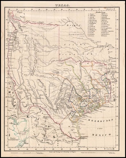 19-Texas and Southwest Map By Carl Flemming