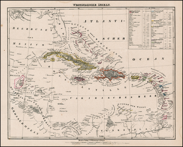 40-Caribbean Map By Carl Flemming