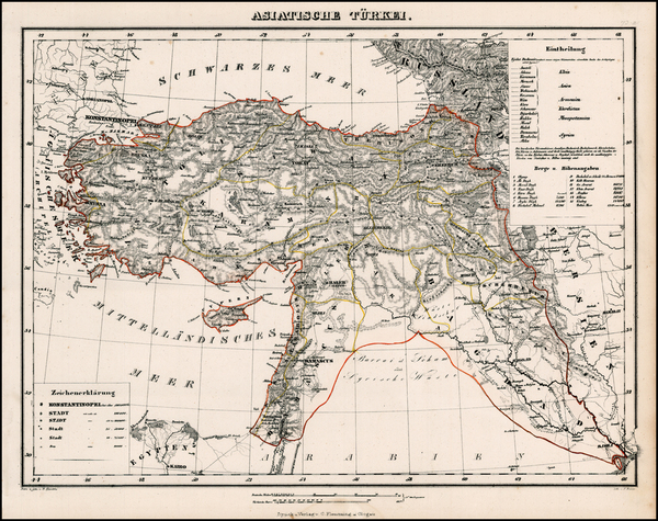 17-Europe, Asia, Turkey & Asia Minor and Balearic Islands Map By Carl Flemming